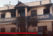 Carrefour : le sous-commissariat de Saint Charles incendié par des terroristes